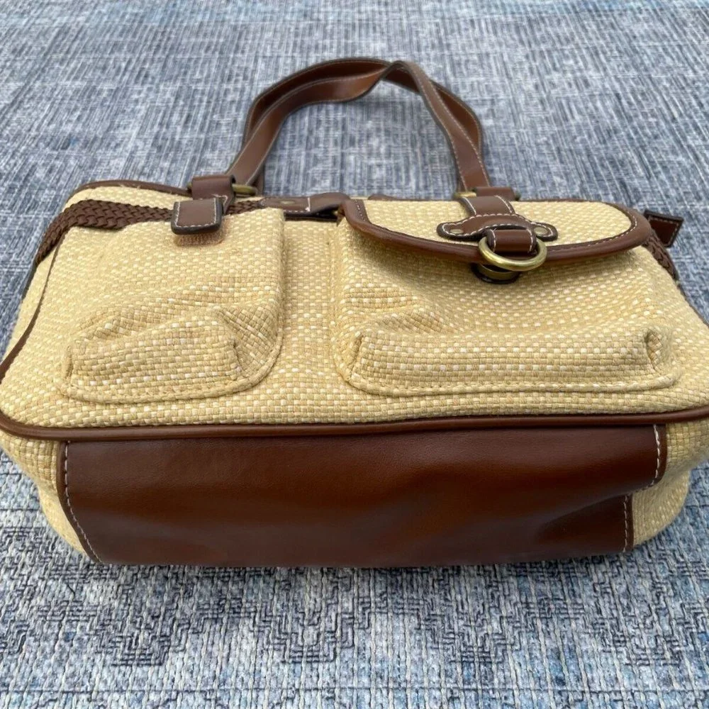 Women Shoulder Bag Brown Tan Tone Fashion Unbranded Handbag Multiple Compartment